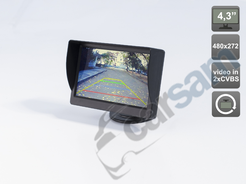 Автомобильный монитор 4.3" под камеру заднего вида AVIS AVS0437BM