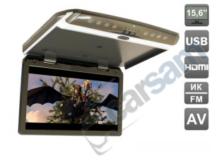 Потолочный монитор со встроенным медиаплеером Full HD, 15,6" AVIS AVS1550MPP (темно-серый)