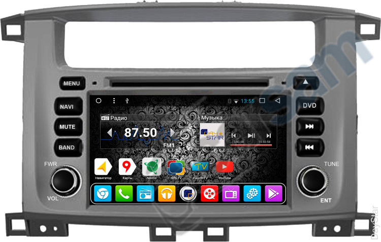 ШГУ для Toyota LC 100 на ANDROID Daystar DS-7083HD