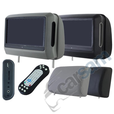 Комплект подголовников с монитором и DVD 9" Intro CDH-93